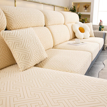 Universal Elastic Jacquard Velvet Sofa Cover