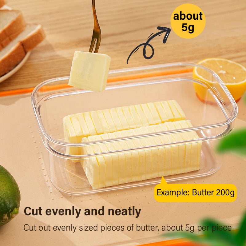 Butter Box With Lid Butter Tray | Cutting Mesh Rectangular Kitchen Airtight Storage Crisper