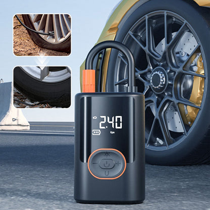 🔥Multifunctional Portable Car Tire Inflator with Light