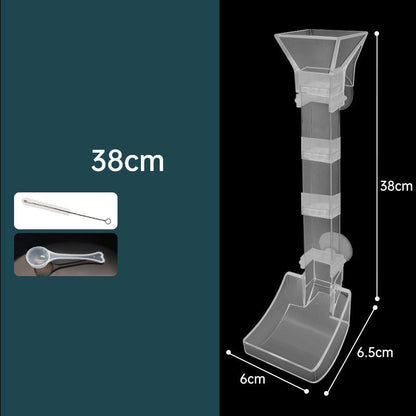 Multi-Function Efficient Transparent Feeder for Fish Tanks