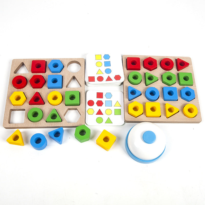 Shape Matching Game Color Sensory Educational Toy