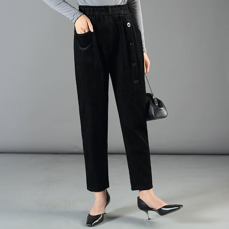 Buy 2 Free Shipping-Women’S Warm Corduroy High Waist Pants