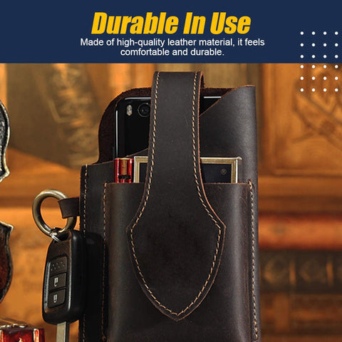 Multifunctional Leather Mobile Phone Bag