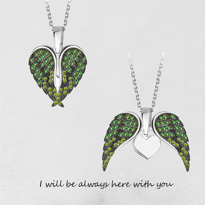 Angel Wing Heart Necklace