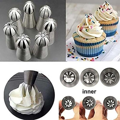 Cake Decor Piping Tips（7 PCS）