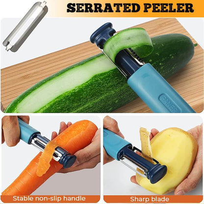 2 In 1 Peeler/Knife Sharpener