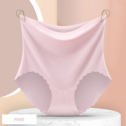 Women’s High Waist Seamless Ice Silk Panties