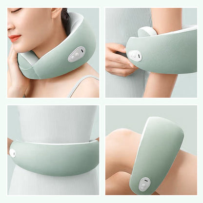 Rechargeable Neck U-shaped Heating Massage Pillow