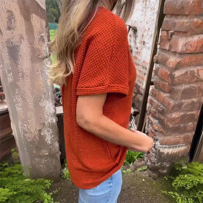 💗50%OFF🌸Women’s Stylish V-neck Short-sleeved Top