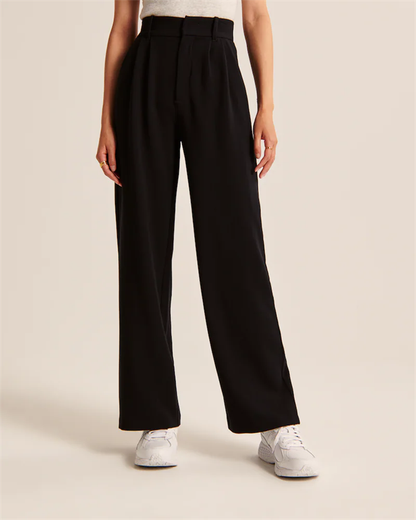 High Waist Tailored Wide Leg Pants