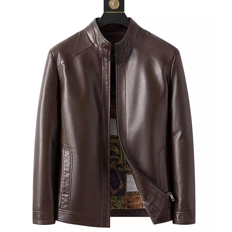 🔥Men’s Warm Plush Lining Leather Jacket