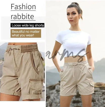 Popular High Waist Women's Cargo Shorts