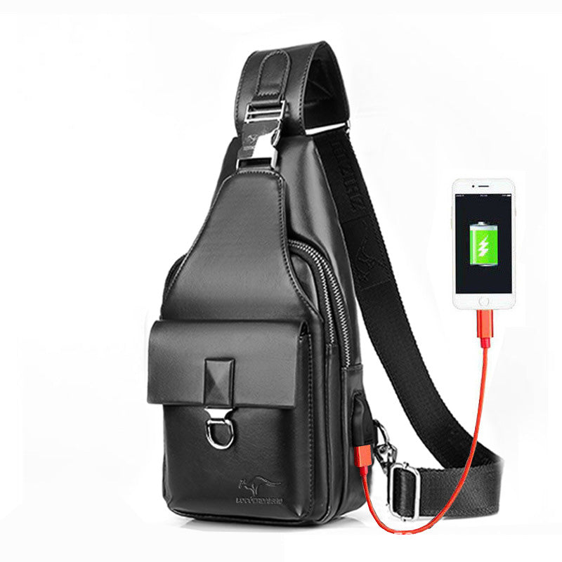 Men's Rechargeable Waterproof High-quality Chest Bag