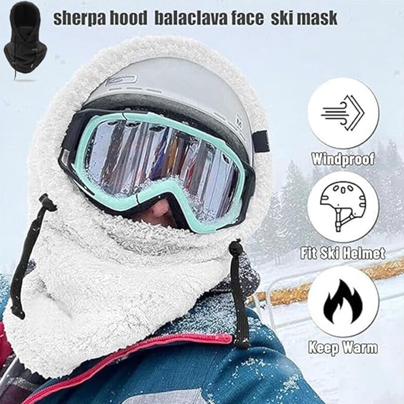 🔥Early Winter Discount-⏰Unisex Warm Ski Hooded Scarf ☃️☃️