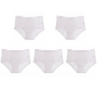 High Waist Leak Proof Ice Silk Panties Plus Size L-5XL