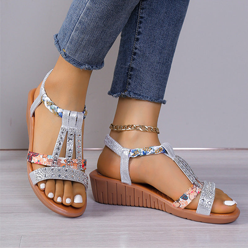 Women's New Summer Rhinestone Open Toe Sandals