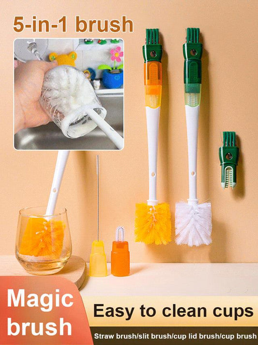 Multi-functional 5-in-1 Cup Brush