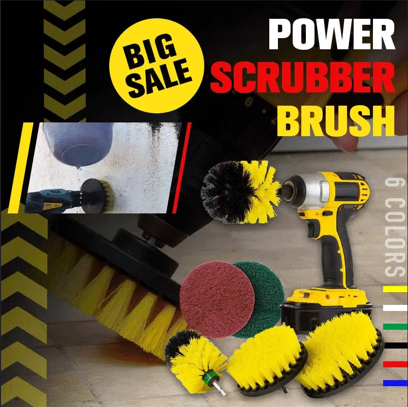 Power Scrubber Brush(Set of 3)