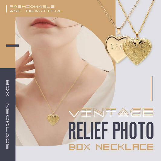 Vintage Relief Photo Box Necklace