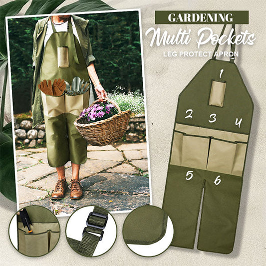 Gardening Multi Pockets Leg Protect Apron