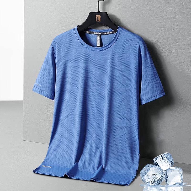 Ice Silk Round Neck T-Shirt