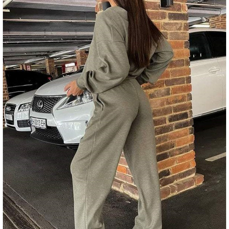 🔥Women's Knitted Buttoned Jacket and Pants Two-piece Set