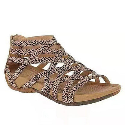 Round Toe Hollow Roman Gladiator Sandals