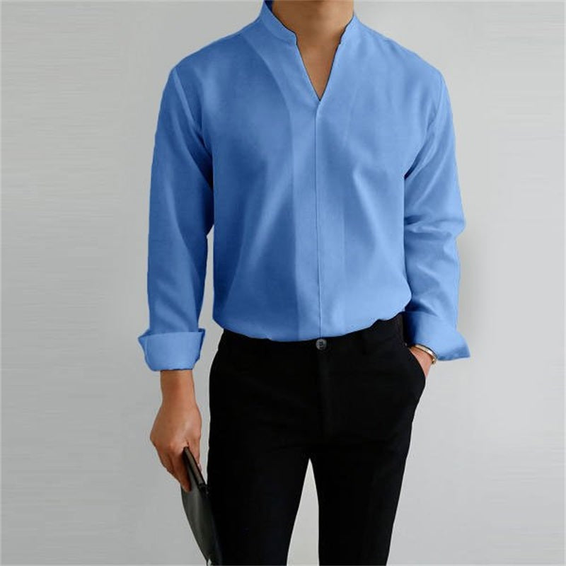 Gentlemans Simple Design Casual Shirt