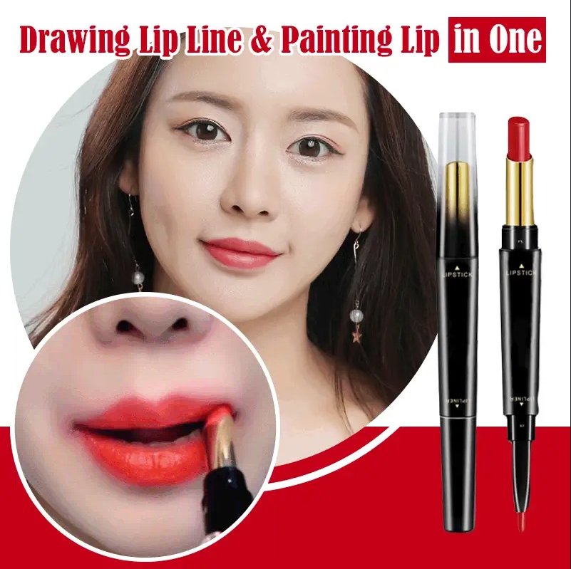 Drawing Lip Line and Painting Lip in One