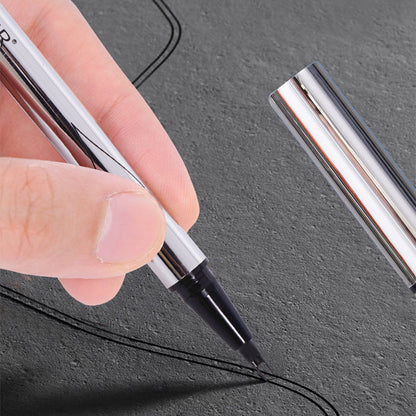 Multi-Purpose Waterproof Eyebrow Pen with Bifurcated Tip