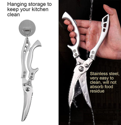 (🎅 HOT SALE NOW-49% OFF) -Heavy Duty Stainless Steel Bone-Cut Scissors