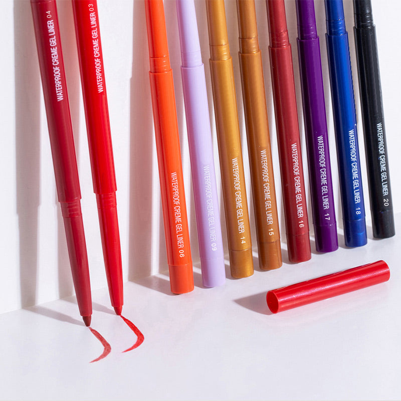 20 PCS Multi-Color Waterproof Long-Lasting Eyeliner Pencil Set