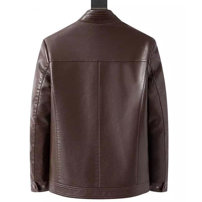 🔥Men’s Warm Plush Lining Leather Jacket