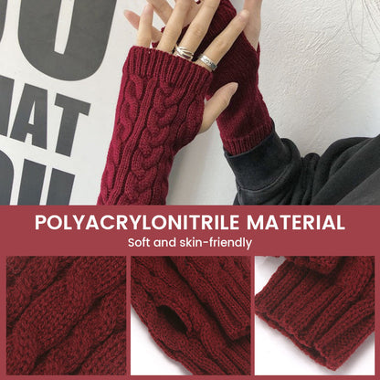 Unisex Half-finger Knit Glove