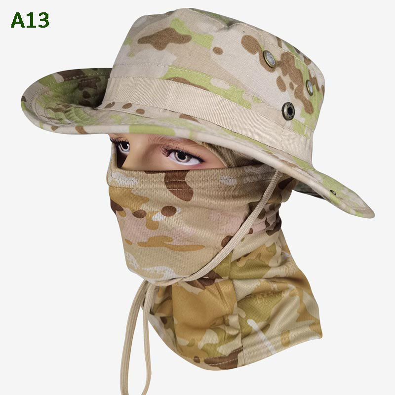 2-in-1 Camouflage Fishing Hat and Mask Neck Wrap