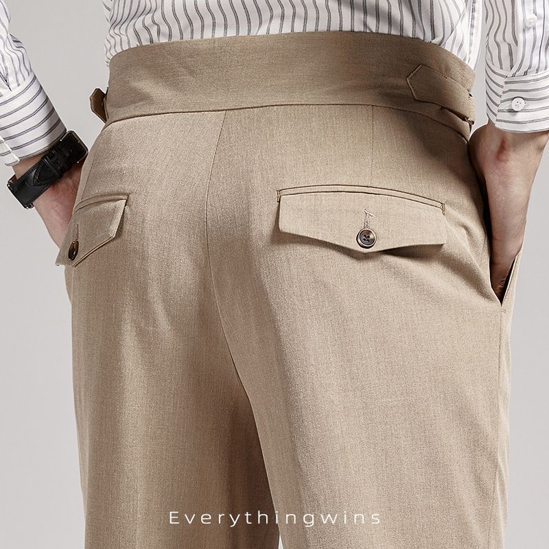 Men’s High-end Summer Casual Business Straight-leg Pants