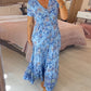 (💃Hot Sale - 49% OFF🔥 Free Shipping) Vintage Floral Print Cozy V-neck Long Dress