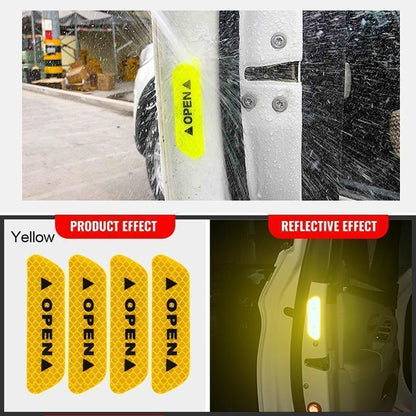 Car Anti-collision Reflective Warning Sticker (4 PCS)