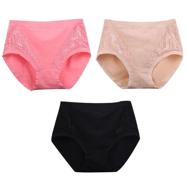 Buy 5 Get 2 Free -Plus Size High Waist Leak Proof Cotton Panties