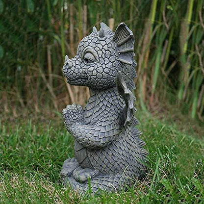 Dragon Meditation Statue in The Yard