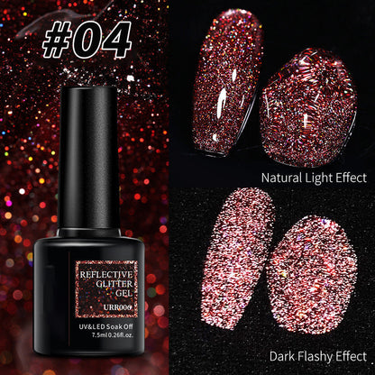 Christmas Dress Up Shiny Reflective Fluorescent Gel Nail Polish