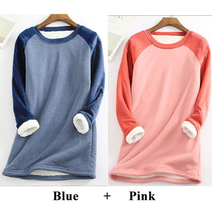 Women's Round Neck Long Sleeve Thermal Tops