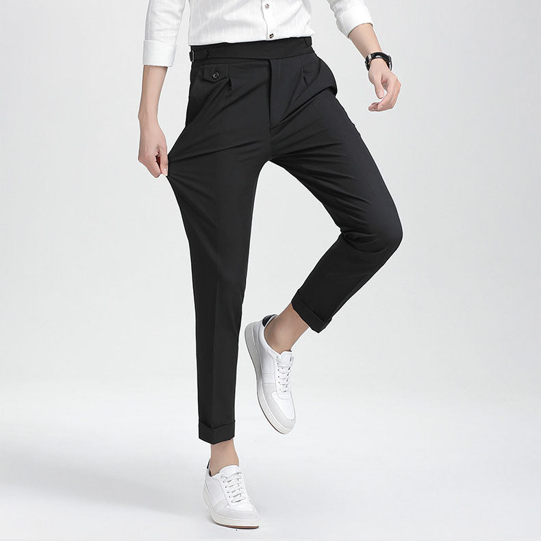 Men’s High-end Summer Casual Business Straight-leg Pants