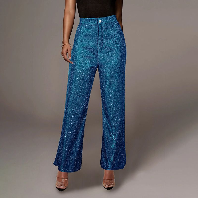 Women's Sparkly Wide-leg Pants