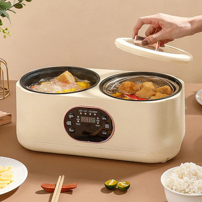 🍲Household Multi-functional Steaming and Cooking Integrated Double-gallon Electric Cooker