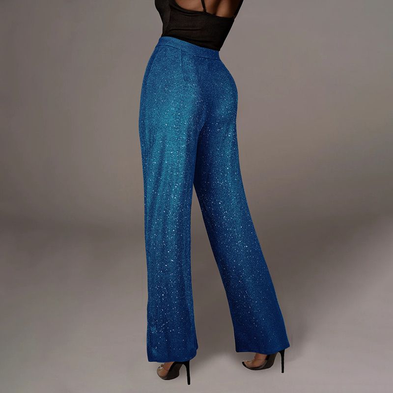 Women's Sparkly Wide-leg Pants