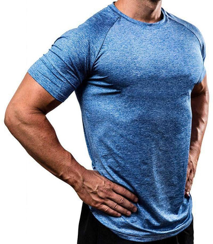 Men's quick-drying high-elasticity fitness running T-shirt, sportswear