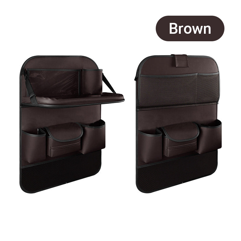 Car Backseat Organizer with Foldable Table Tray