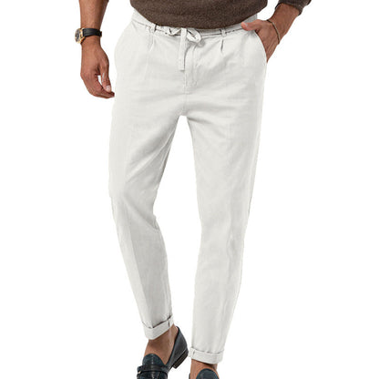 Men‘s Ice Silk Linen Trousers