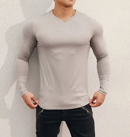 V-Neck Sports Long Sleeves